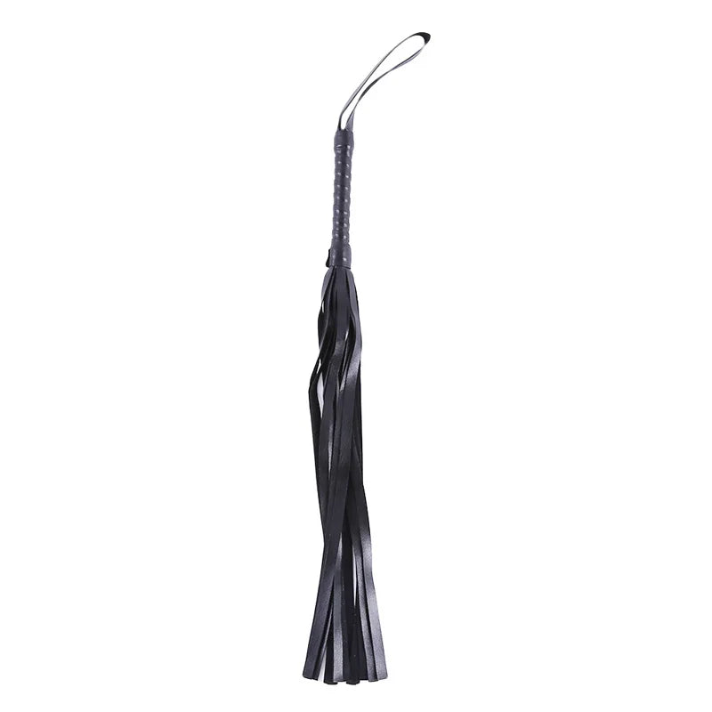 40 cm PU leather flogger – dominant whip with hand straps