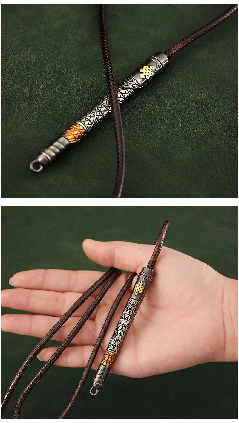 Metallic carved whip – Stereoscopic ornamental design for sophisticated BDSM play