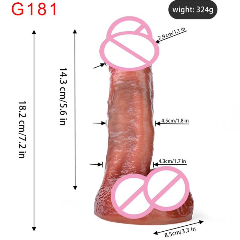 LifeTouch Silikon Dildo mit robustem Saugnapf™