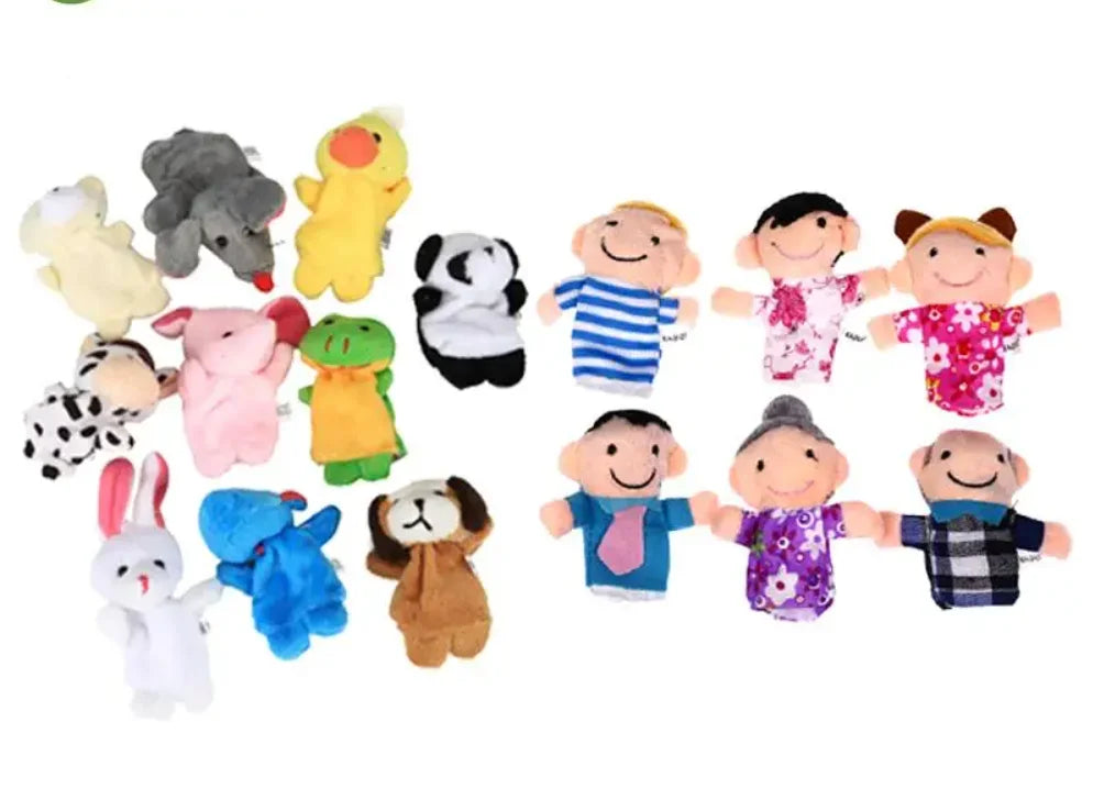 10 Stück Cartoon Handpuppe Fingerpuppe Baby Kinder Geschichte Früherziehung Beruhigende Puppe Plüschtier