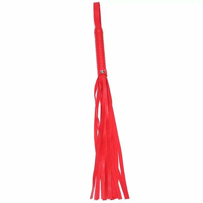 40 cm PU leather flogger – dominant whip with hand straps
