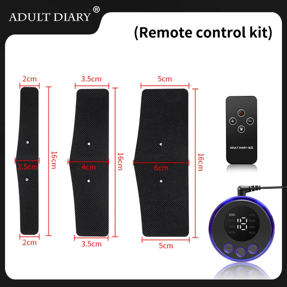 Sex Toys For Men Electro Penis Pads Sleeve Estim Penis Ring Cock Cage Masturbation Conductive Extension Stimulator Massage