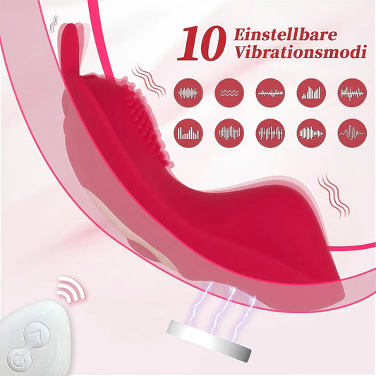 Erwachsenen-Sexspielzeug für Frauen Paare Tragbarer Slip-Vibrator Schmetterling-Sextoy 3-in-1 Mini-Schmetterlings-Vibrator Klitoris G-Punkt Vagina