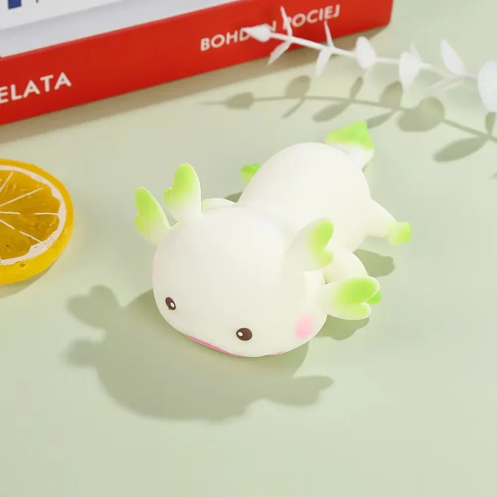 1/4 stücke Axolotl Squeeze Ball Nette Fisch Entspannen Cartoon Antistress Squishy Stress Relief Langsam Rising Für Erwachsene Kinder stretch Spielzeug