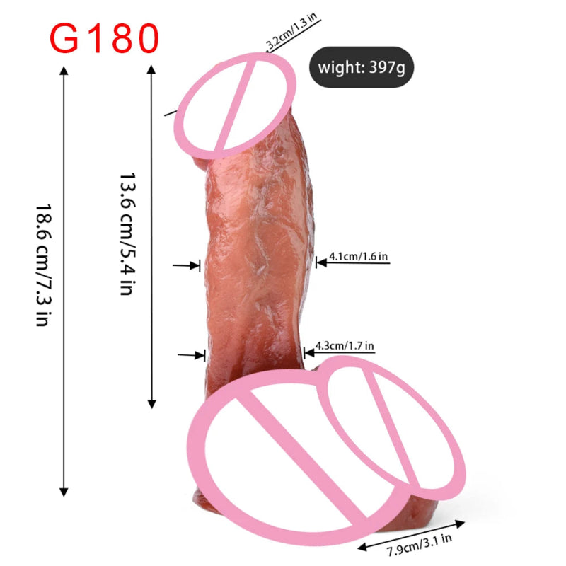 LifeTouch Silikon Dildo mit robustem Saugnapf™