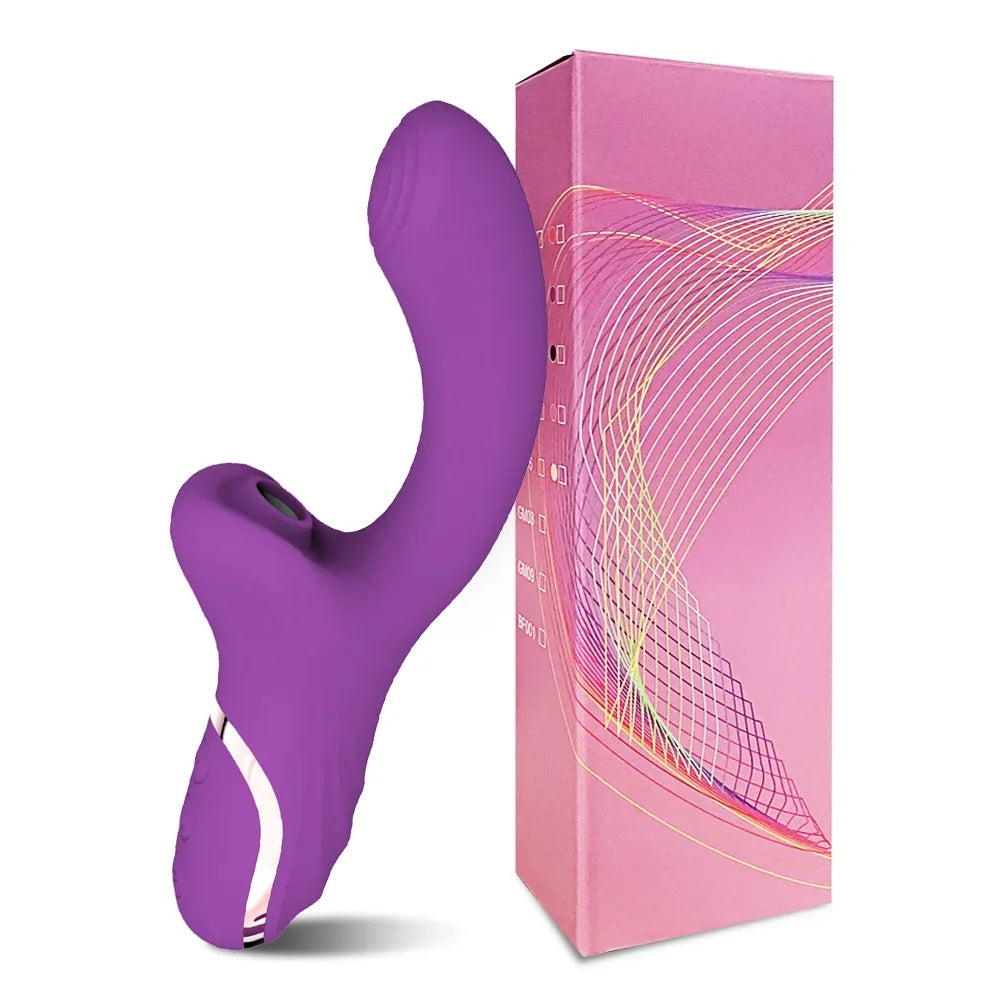 Powerful 2-in-1 clitoral suction device & G-spot vibrator