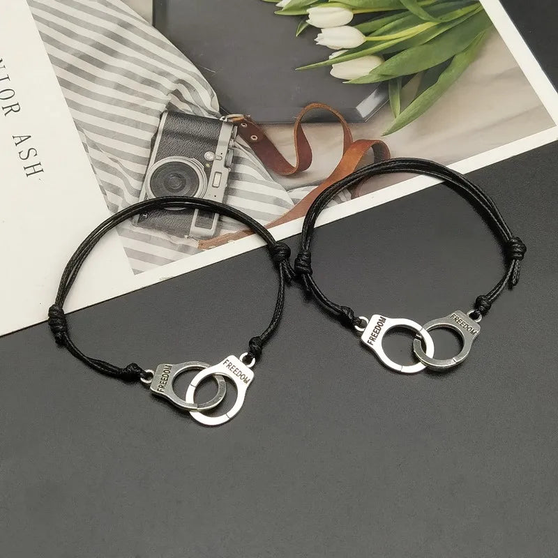 Ensemble de bracelets menottes réglables BBF pour femmes