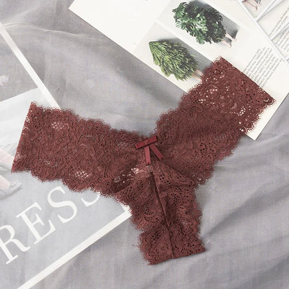 Sexy, transparente Damen-T-Back-Slips.