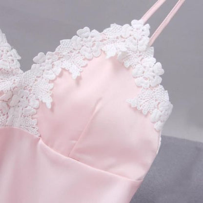 Hot Sale Sommer Seide V-Ausschnitt Dessous
