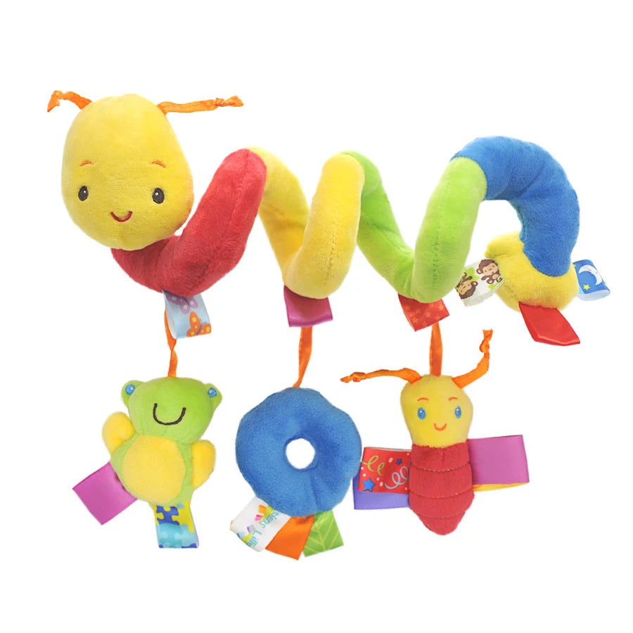 Baby Krippe Hängen Rasseln Spielzeug Auto Sitz Spielzeug Weiche Mobiles Kinderwagen Krippe Kinderbett Spirale Spielzeug Kinderwagen Hängen Puppen für Babys Neugeborenen Geschenk