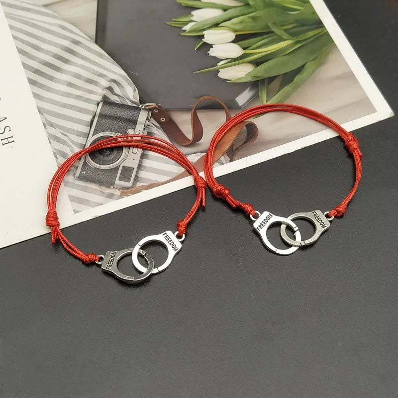 Ensemble de bracelets menottes réglables BBF pour femmes