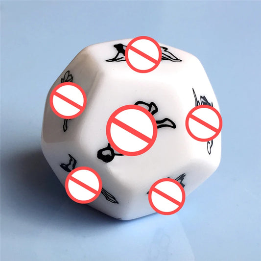 Sex Toys for Couples, Women, Adult Game, Fun Sex Dice, 6/12 Sides, Romance, Love, Humor, Gambling, Erotic, Craps, Dice, Bar, Christmas Gift