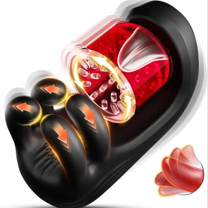 Masturbation for Men Masturbator Vibrator Sets Penis Vibrator 9 Rotating 9 Hand Vibration Grasping Sex Toy for Men Glans Sex Toys Masturbators Pocket Pussy Solo Sex Toys