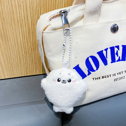 Baby Seal Plüschtier Taschenanhänger, cartoonischer und süßer Plüschpuppenanhänger, Babypuppen-Schlüsselanhänger, Geschenk für Sie