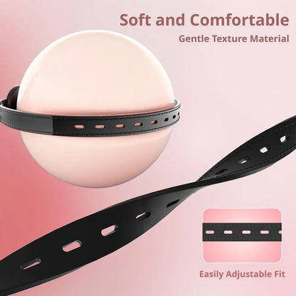 BDSM Silikon-Mundknebel, atmungsaktiver Ballknebel, verstellbarer Gürtel, Mundknebel für Erwachsene, erotische Sexspielzeuge für Paare, Rollenspiel