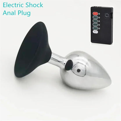 Sex Toys for Men Masturbation Novelty Electric Shock Butt Plug Anal Toys Penis Stimulation Pulse Orgasm Medical Theme Toys
