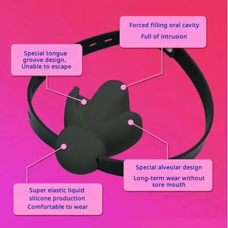 Bdsm Mundknebel Bondage Mundgürtel Slave Ball Erotik Sexspielzeug für Frauenpaare