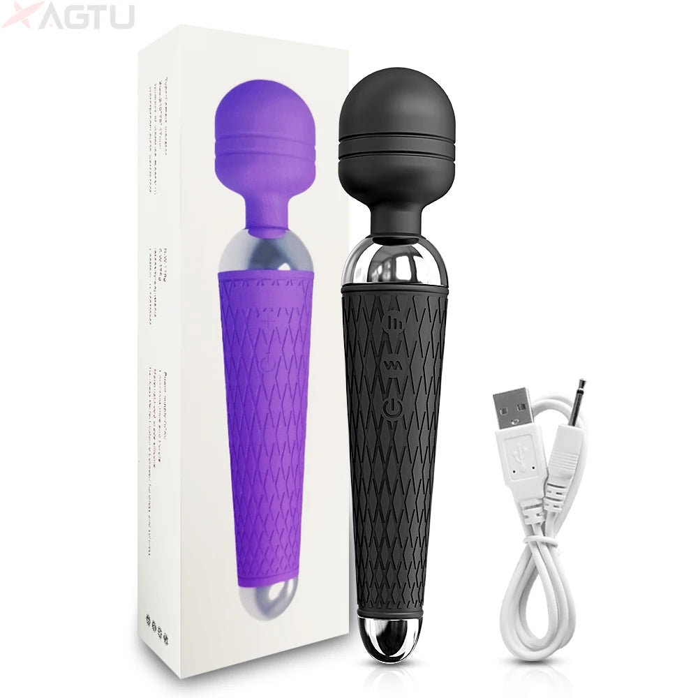 Sexspielzeug AV-Vibrator für Frauen Klitoris-Stimulator Nippel G-Punkt Zauberstab Dildo Weiblicher Vibrator zur Selbstbefriedigung Erotikspielzeug für Erwachsene