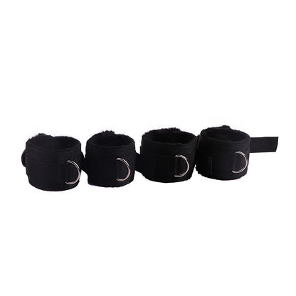BDSM Bett-Bondage-Set mit Unterbettgurten, Handschellen, Fußfesseln, Augenmaske, Erwachsenen-Fetisch-Sexspielzeug für Paare, Sklaven-Rollenspiel-Ausrüstung