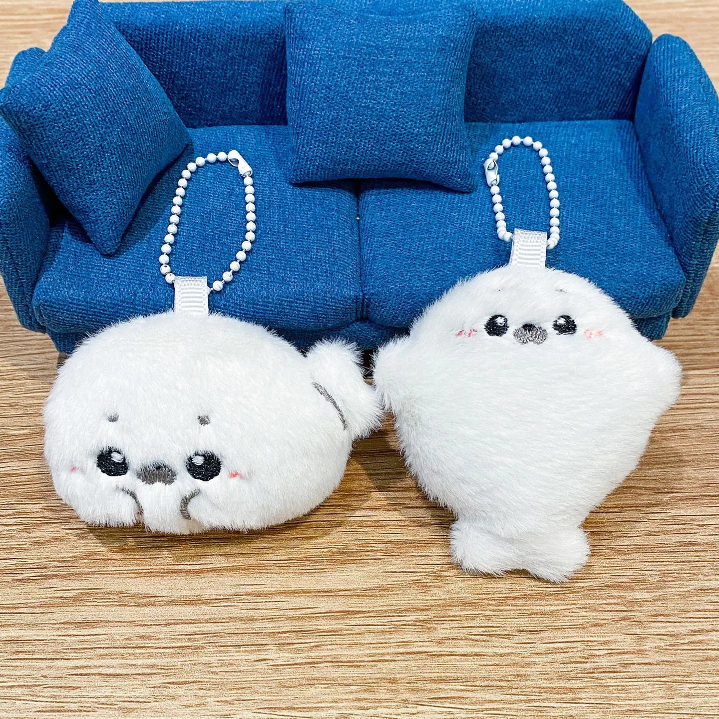 Baby Seal Plüschtier Taschenanhänger, cartoonischer und süßer Plüschpuppenanhänger, Babypuppen-Schlüsselanhänger, Geschenk für Sie