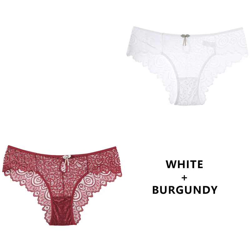 CINOON 2-teiliges Set – Sexy Damen-Spitzenhöschen
