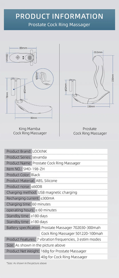 Prostate Massager Bluetooth APP Vibrator