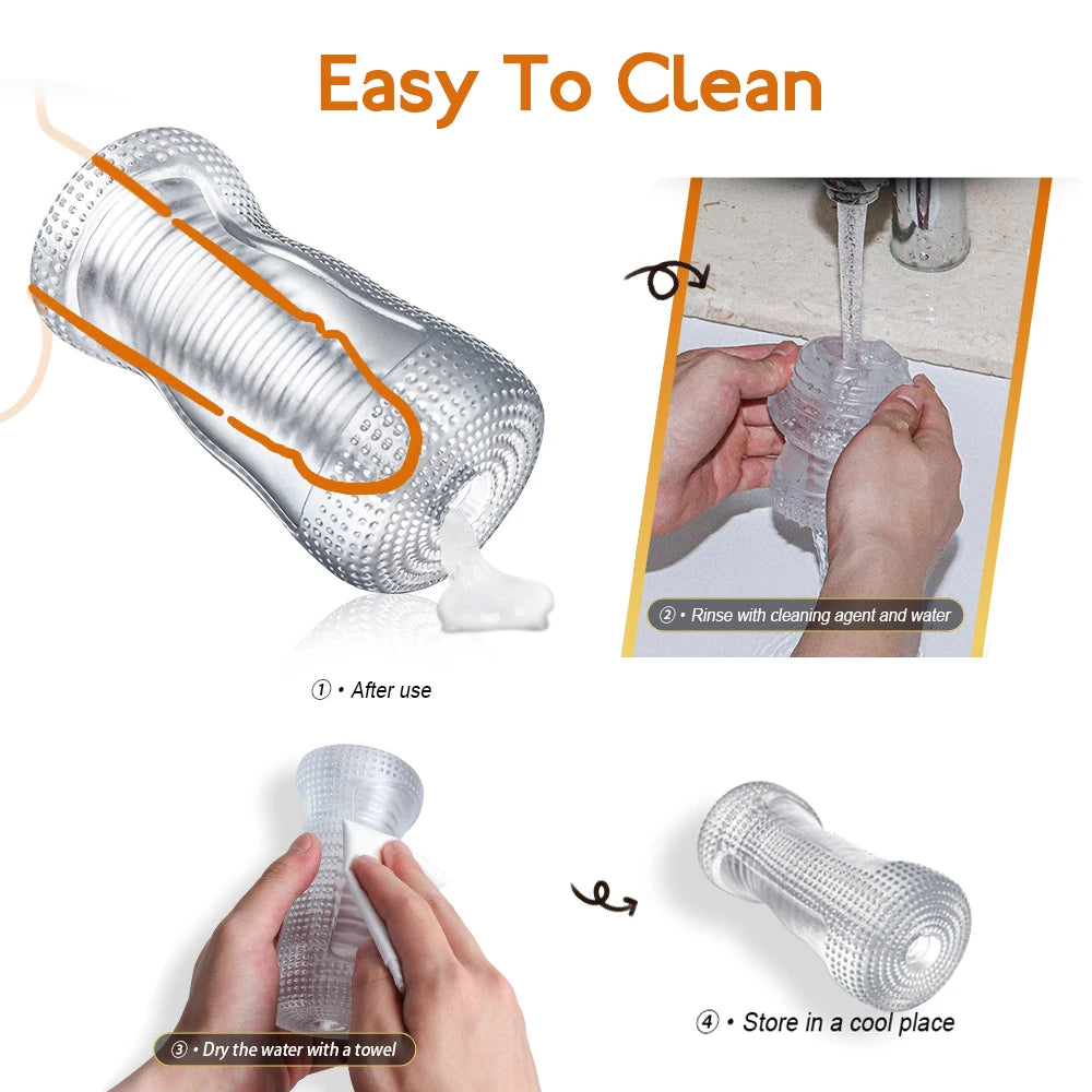 Men's sex toys, penis enlargement trainers, male masturbator, pocket pussy, transparent realistic vagina, sex machine, adult sex toys