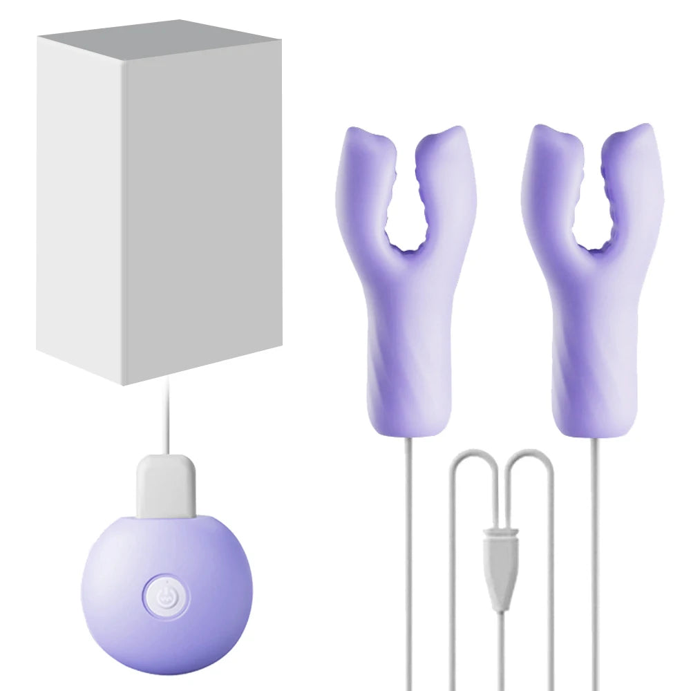Sexspielzeug für Frauen Paare Brustmassage 10 Frequenzen Nippelklemmen Klitoris-Clip Nippel-Vibrator Nippel-Klitoris-Stimulation