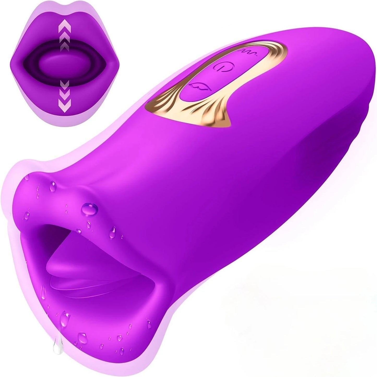 Sexspielzeug für Frauen, Dildo-Vibrator, Zungenlecken, Saugen, G-Punkt-Vibrator, Nippel-Klitoris-Vibrationsstimulator, weibliche Masturbation