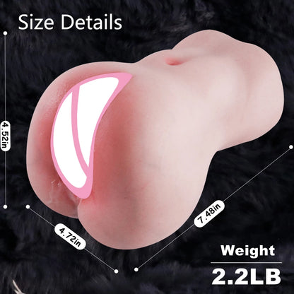 Realistic Vaginal Sex Toys for Men Pocket Pussy Erotic Oral Sex Artificial Anal Vagina 18+ Male Masturbators Adult Toys
