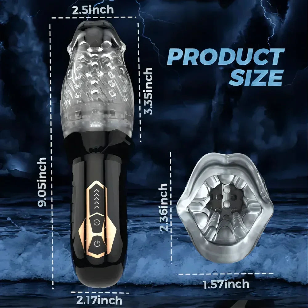 Sex Toys for Men Automatic Electric Piston Rotation Suction Machine Male Blowjob Masturbator Vagina Dildo Real Oral Vibrator