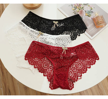 CINOON 2-teiliges Set – Sexy Damen-Spitzenhöschen