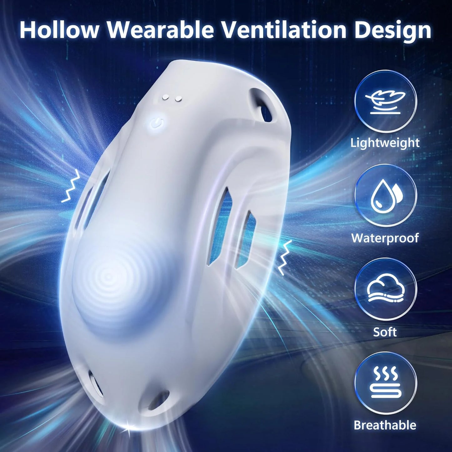 Vibrating Masturbator for Men, Portable Penis Exercise Device, Men's Vibrator, Sex Toy, Stroker, Glans Trainer for Hands-Free Use