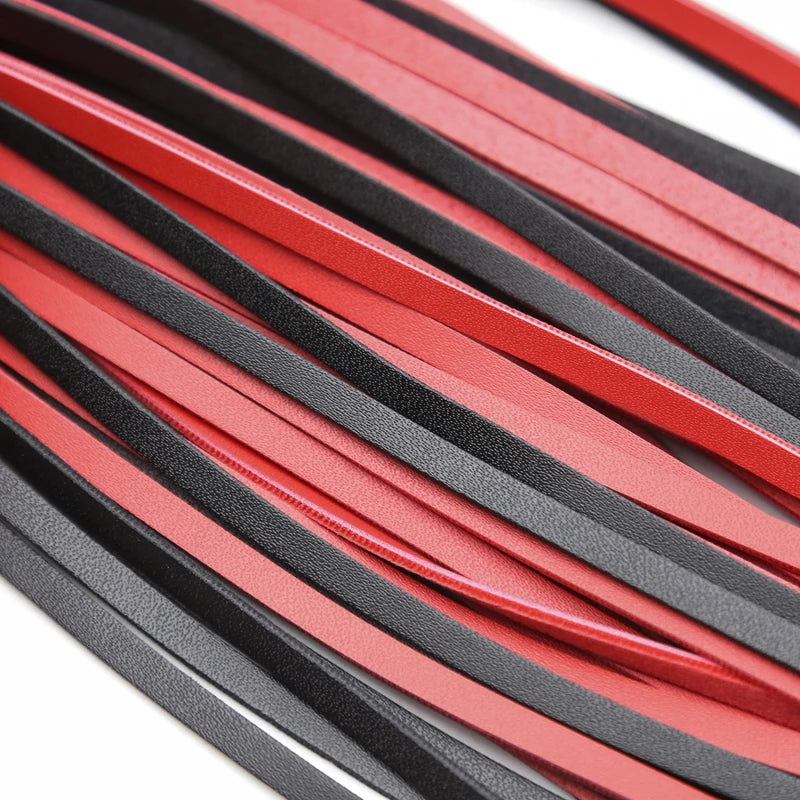 Echtes Leder Quaste Griff Flogger Reitsport Peitschen
