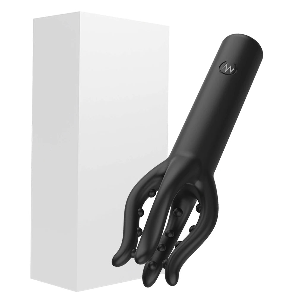 Rechargeable Penis Massager for Men with 10 Vibrating Modes, Male Masturbator, Delay Lasting Glans Trainer, Men's Glans Vibrator