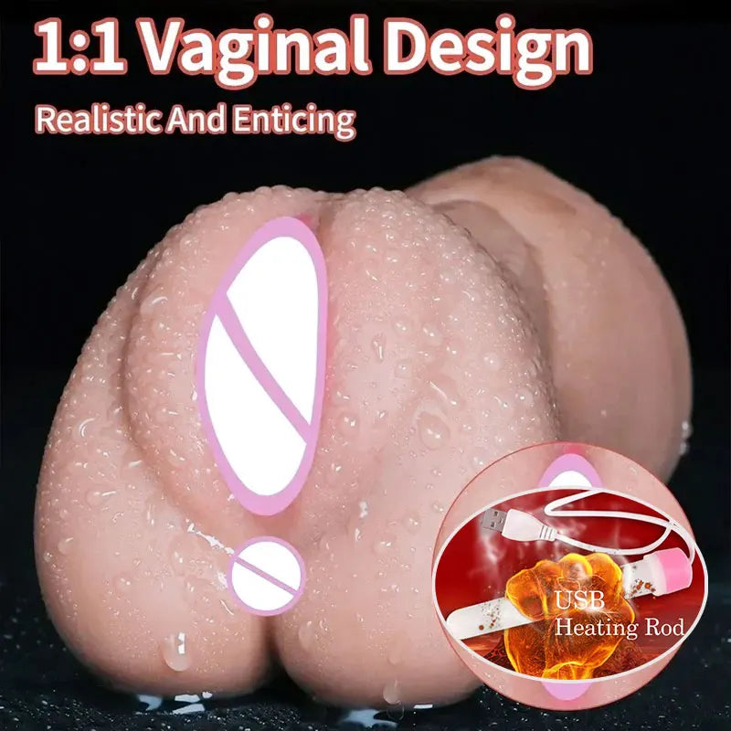 3-in-1 Sex Toy for Men with Sexy Mouth, Realistic Vagina, and Tight Anus, Ass, Oral Sex Doll, Stroker, Adult Toy, Men's Accessory