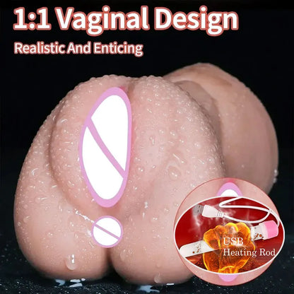 3-in-1 Sex Toy for Men with Sexy Mouth, Realistic Vagina, and Tight Anus, Ass, Oral Sex Doll, Stroker, Adult Toy, Men's Accessory