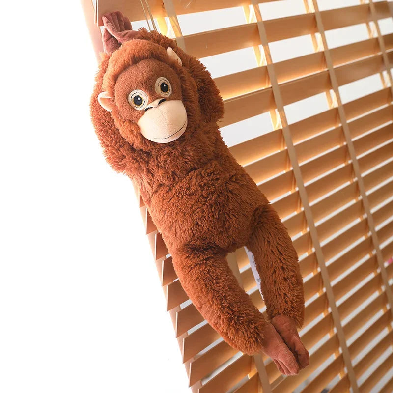 Cartoon-Gorilla-Plüschtier Schimpansen Affe Weiche Stoffpuppe Rucksack Auto Tasche Zimmer Deko Kindergeschenk