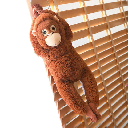 Cartoon-Gorilla-Plüschtier Schimpansen Affe Weiche Stoffpuppe Rucksack Auto Tasche Zimmer Deko Kindergeschenk