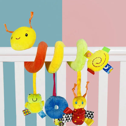 Baby Krippe Hängen Rasseln Spielzeug Auto Sitz Spielzeug Weiche Mobiles Kinderwagen Krippe Kinderbett Spirale Spielzeug Kinderwagen Hängen Puppen für Babys Neugeborenen Geschenk