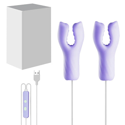 Sexspielzeug für Frauen Paare Brustmassage 10 Frequenzen Nippelklemmen Klitoris-Clip Nippel-Vibrator Nippel-Klitoris-Stimulation