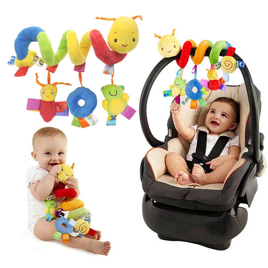 Baby Krippe Hängen Rasseln Spielzeug Auto Sitz Spielzeug Weiche Mobiles Kinderwagen Krippe Kinderbett Spirale Spielzeug Kinderwagen Hängen Puppen für Babys Neugeborenen Geschenk
