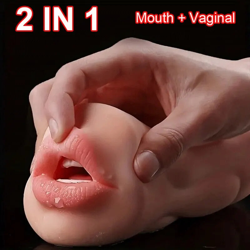 3 IN 1 Sex Spielzeug Masturbation Für Männer Deep Throat Künstliche Echte Pussy Oral Männlicher Masturbator Blowjob Realistische Gummi Vagina 18 +