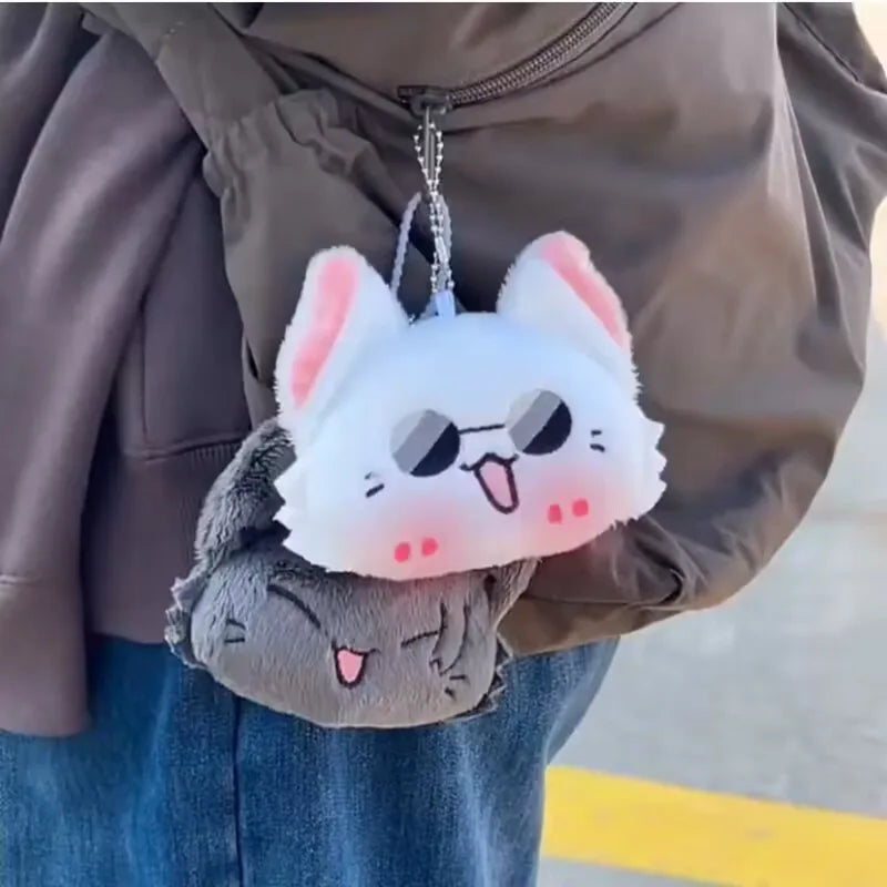 Schlüsselanhänger Geto Suguru und Satoru Gojo Plüsch Cosplay Puppe Anhänger Schlüsselanhänger Paar Zubehör Schlüsselanhänger Fans Geschenk