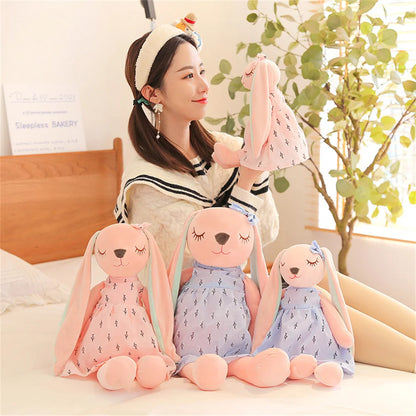 34/45/55cm Plüsch-Kaninchenpuppe Hase Plüschtier Stofftier Kaninchenpuppe Rosa Plüschhase Geschenk für Mädchen