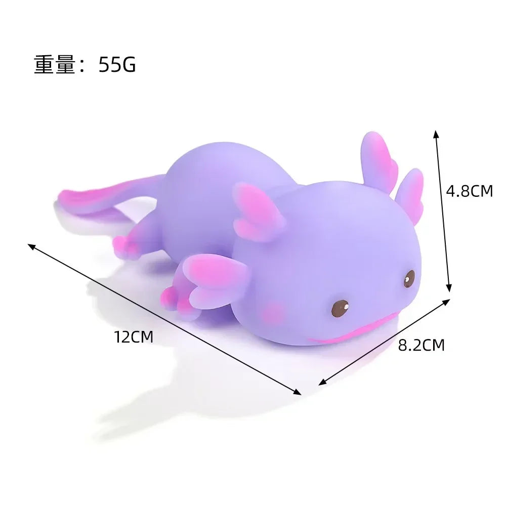 1/4 stücke Axolotl Squeeze Ball Nette Fisch Entspannen Cartoon Antistress Squishy Stress Relief Langsam Rising Für Erwachsene Kinder stretch Spielzeug