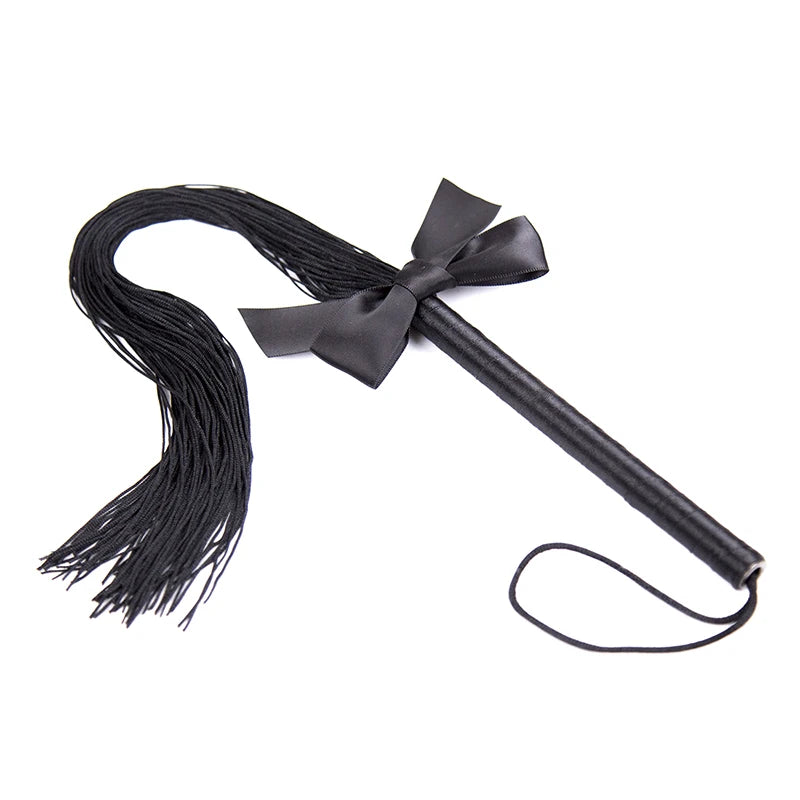 High Quality Pu Leather Pimp Crop Queen Black Whip
