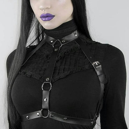 Mode Gürtel Street Style Brust Harness Gürtel Hosenträger für Frauen Dekoration Punk Rock Leder Gürtel Gothic Kleidung Zubehör