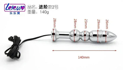 Sex Toys for Men Masturbation Novelty Electric Shock Butt Plug Anal Toys Penis Stimulation Pulse Orgasm Medical Theme Toys