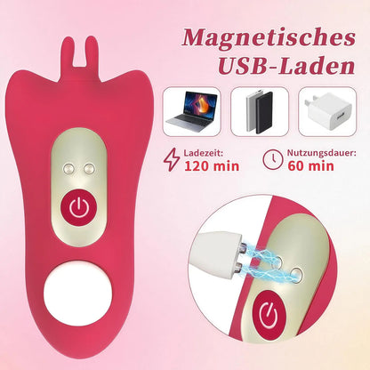 Erwachsenen-Sexspielzeug für Frauen Paare Tragbarer Slip-Vibrator Schmetterling-Sextoy 3-in-1 Mini-Schmetterlings-Vibrator Klitoris G-Punkt Vagina